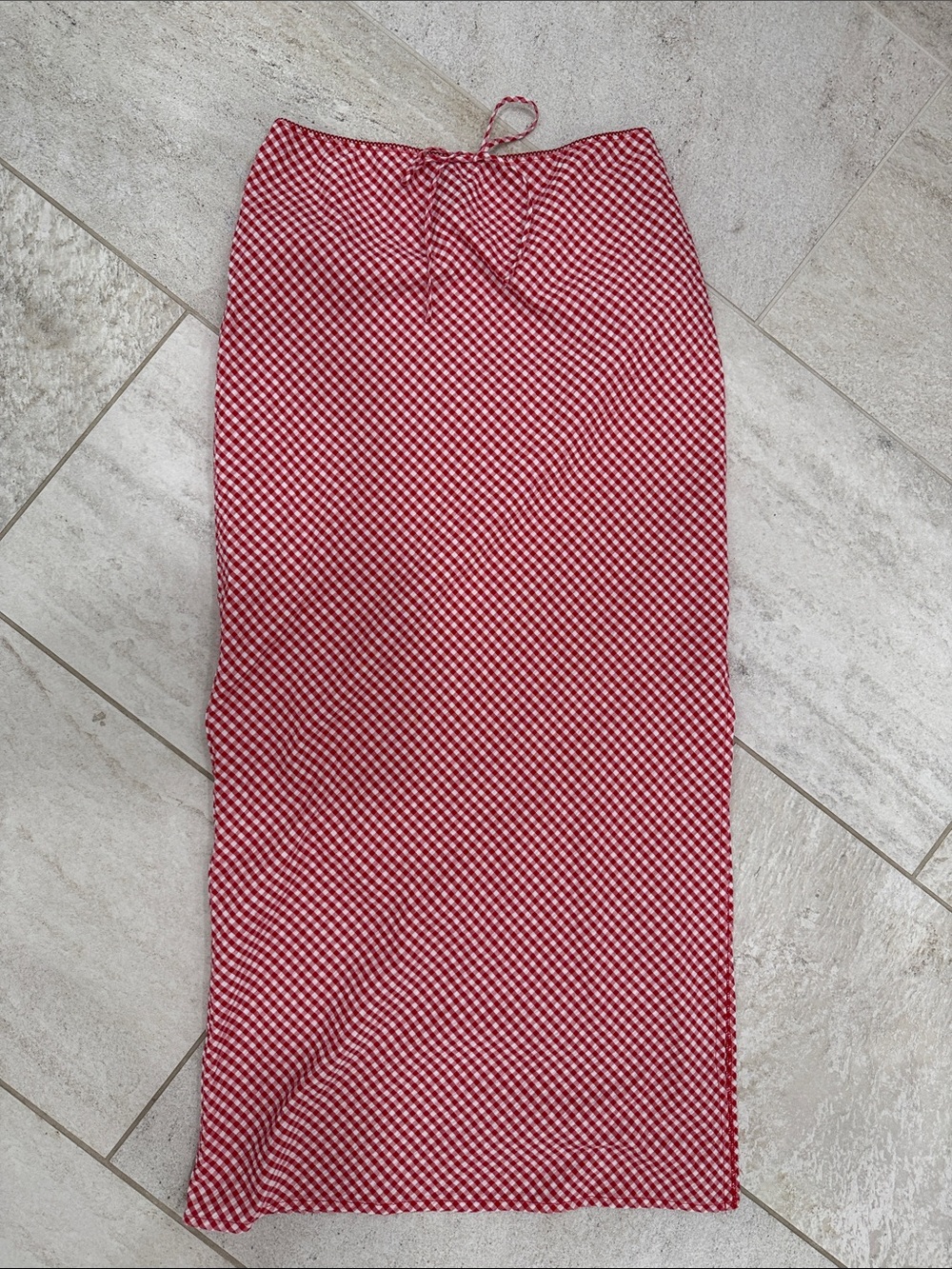 Wild Fable Red Gingham Maxi Skirt
